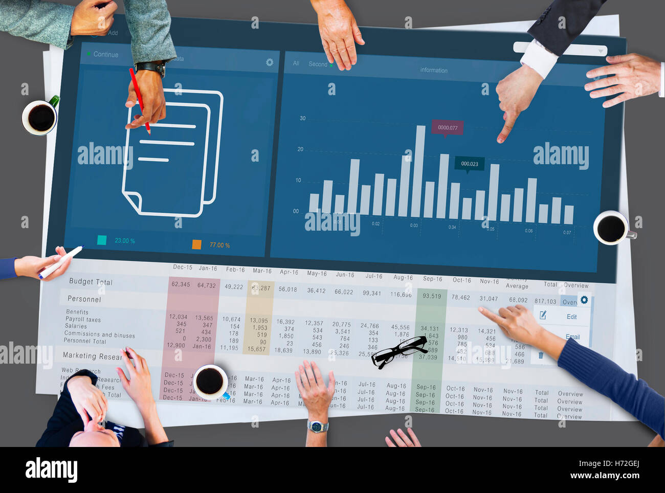 Analytics Marketing Research Business Data Progress Concept Stock Photo ...