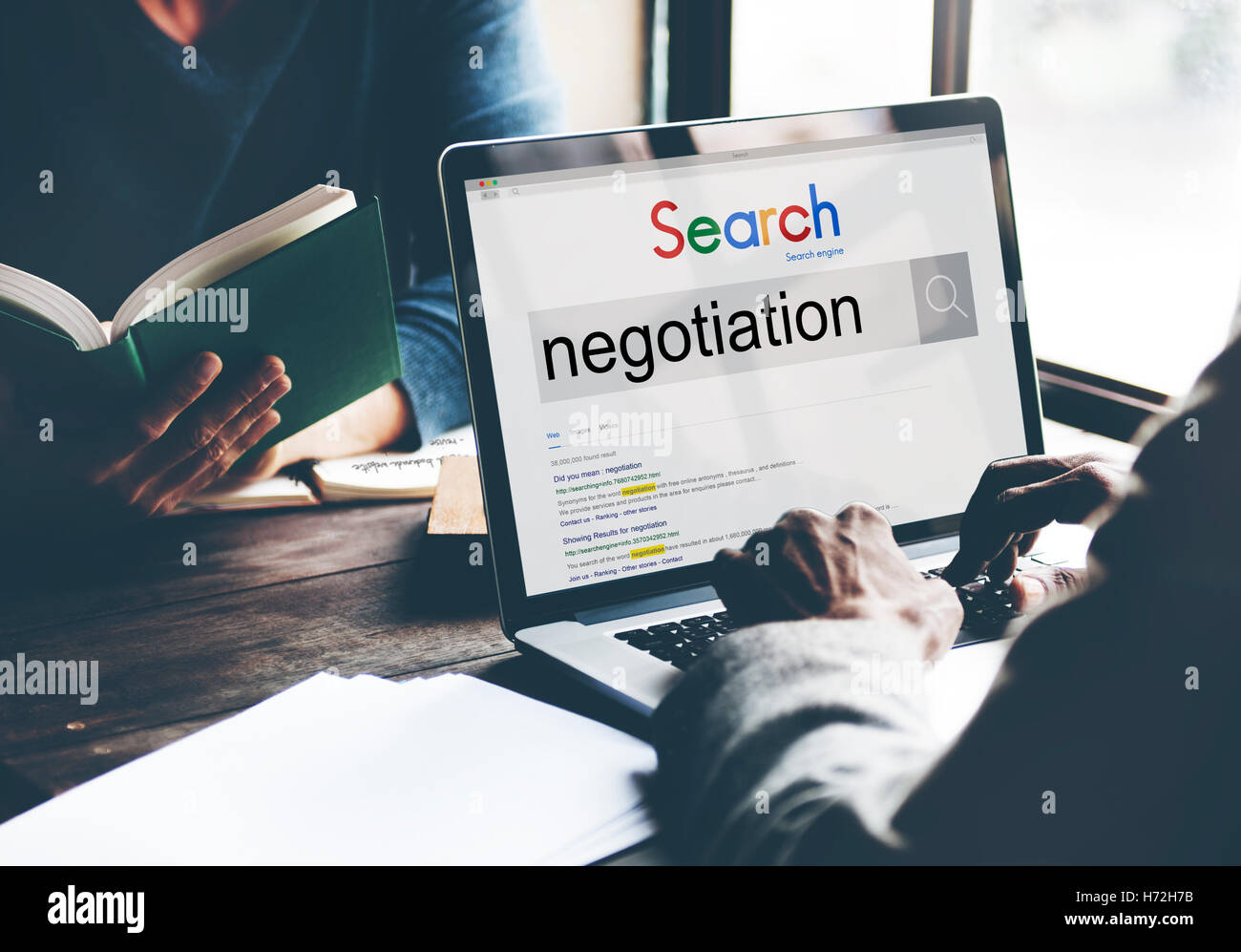 Negotiation Compromise Agreement Reconcile Concept Stock Photo Alamy