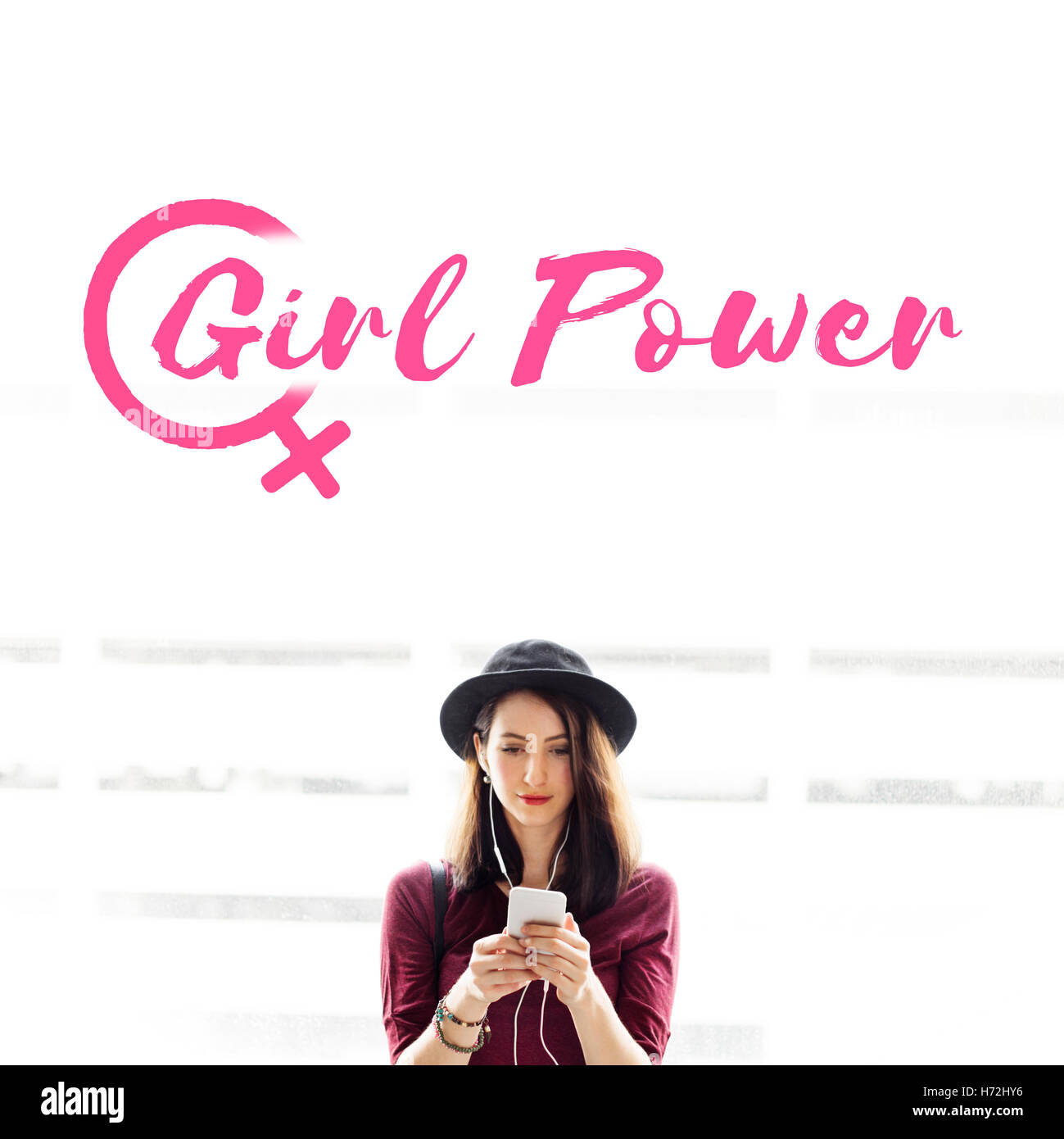 Music Rights Girl Power Equality Concept Stock Photo