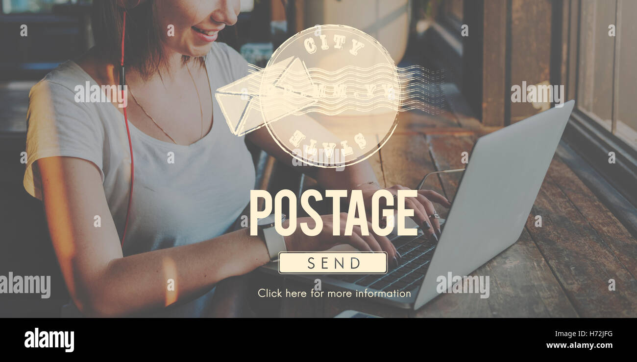 Postage Postal Stamp Delivery Postmark Concept Stock Photo Alamy