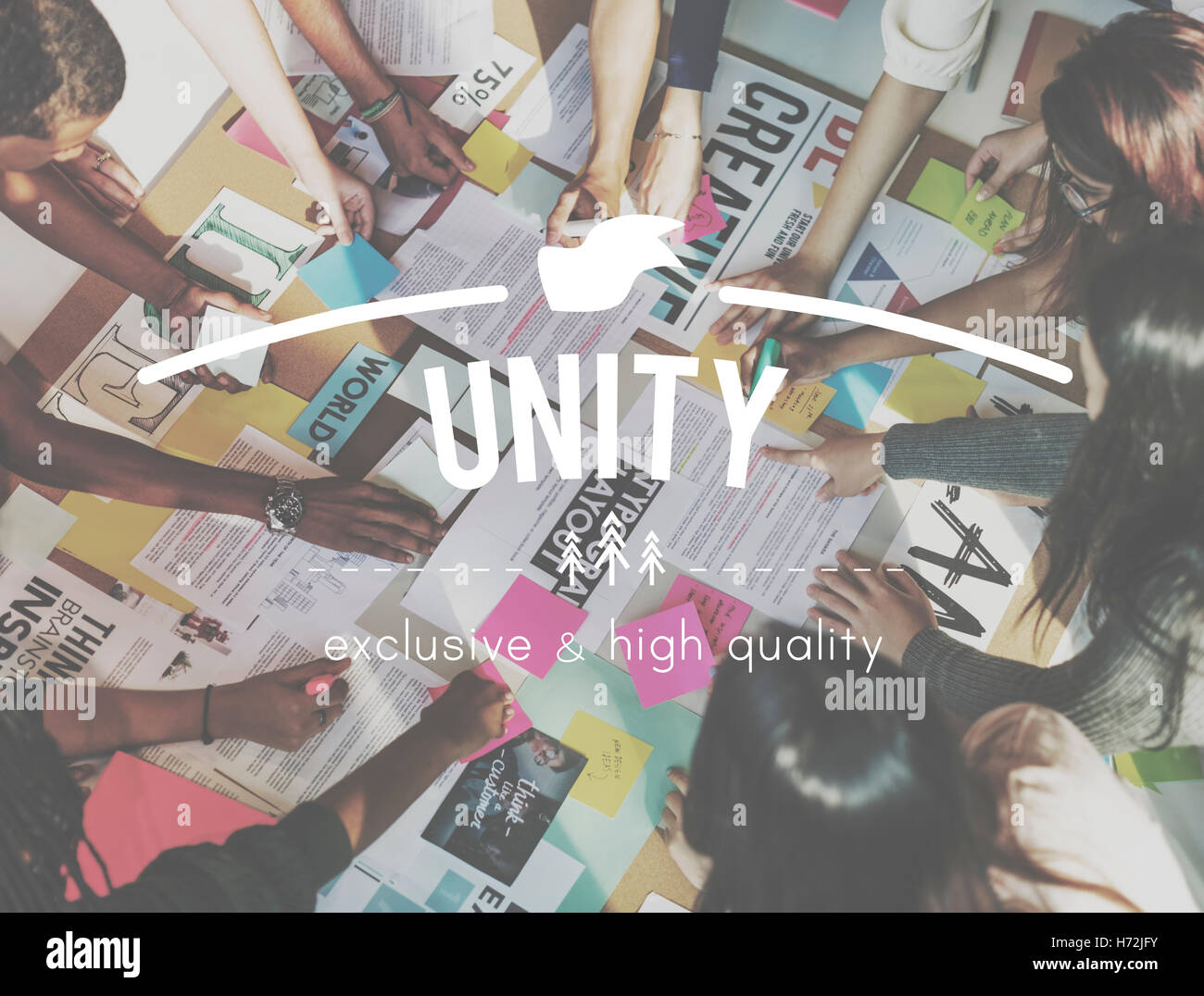 Teamwork Collaboration Togetherness Association Concept Stock Photo - Alamy