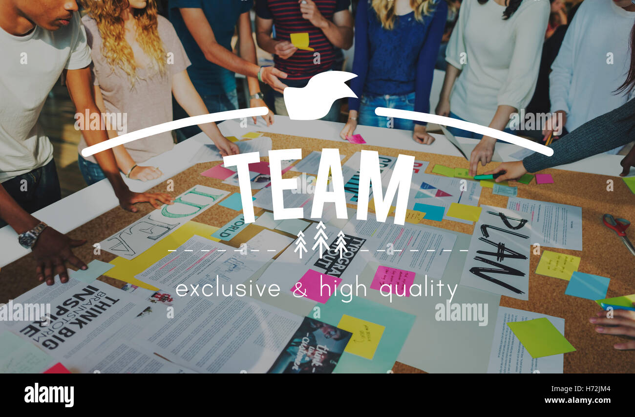 Teamwork Collaboration Togetherness Association Concept Stock Photo - Alamy