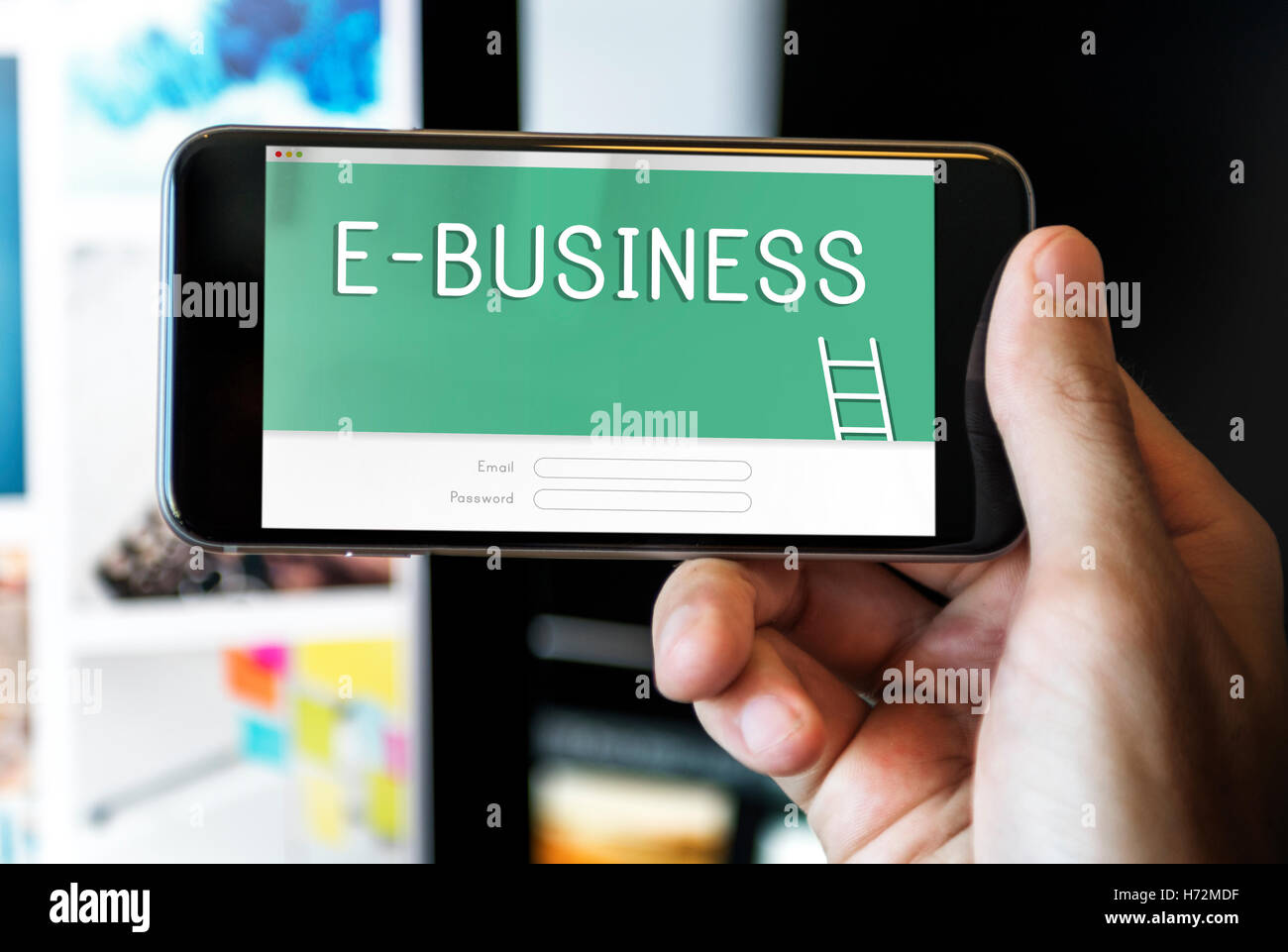 E-Business Online Banking Accounting Financial Concept Stock Photo