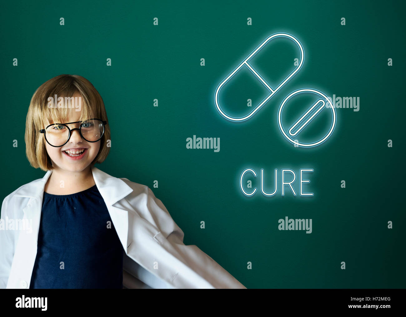 Cure Health Medical Drugs Concept Stock Photo - Alamy