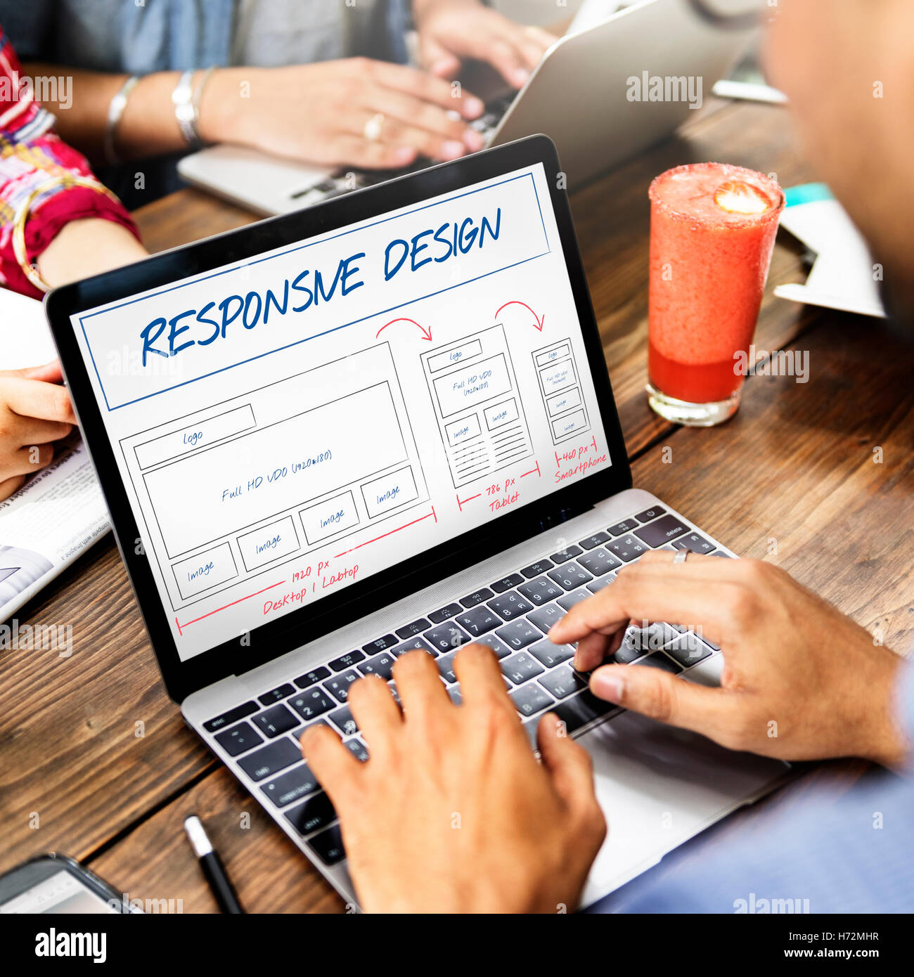 Web Layout Content Coding Template Data Design Concept Stock Photo - Alamy