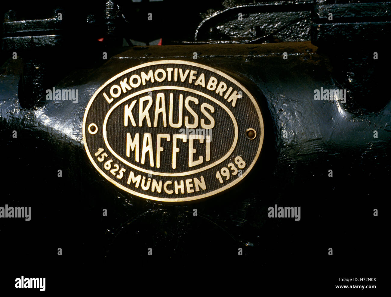 Steam engine manufacturers plate hires stock photography and images