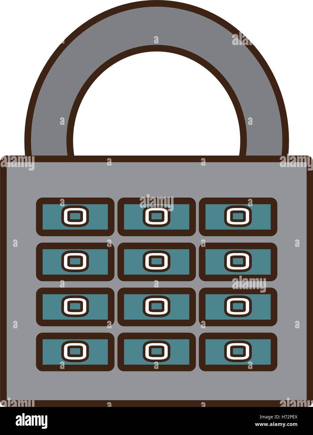 security padlock isolated icon vector illustration design Stock Vector ...