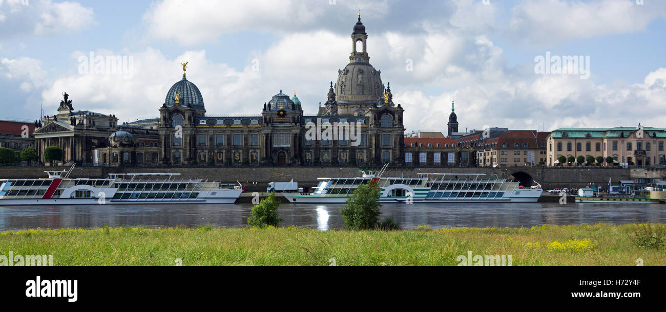 dresden on the elbe,germany Stock Photo