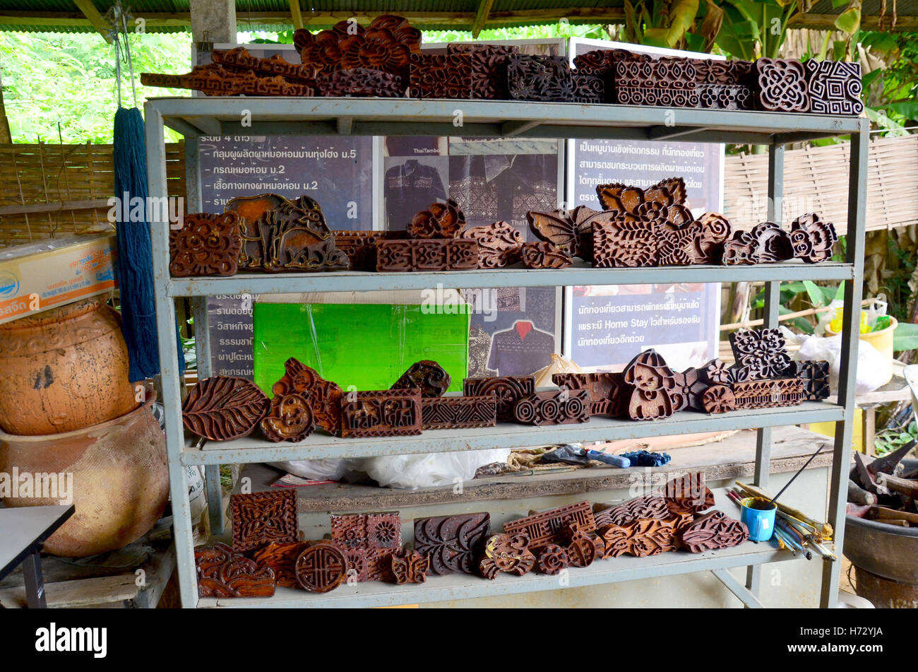 Equipments and tools for design fabric pattern process Basic Wax and