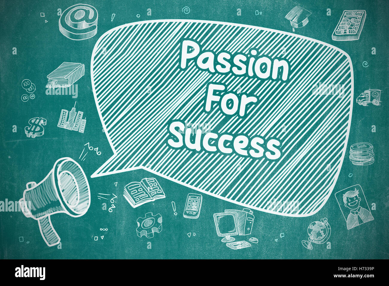 Passion For Success - Business Concept. Stock Photo