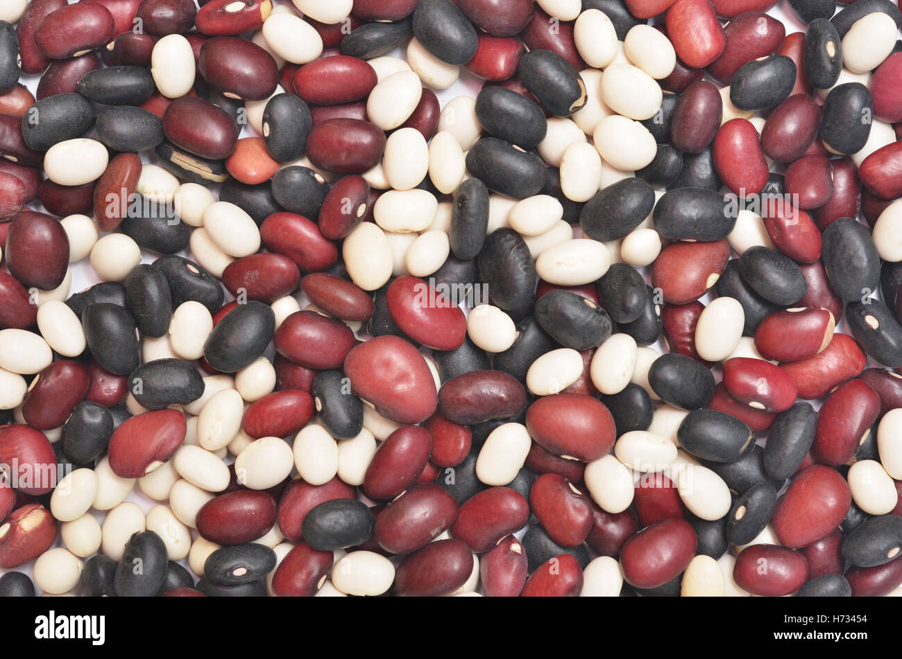 top view of kidney bean background Stock Photo