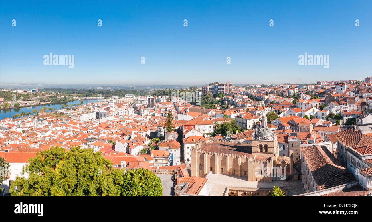 panoramic view of coimbra in portugal Stock Photo