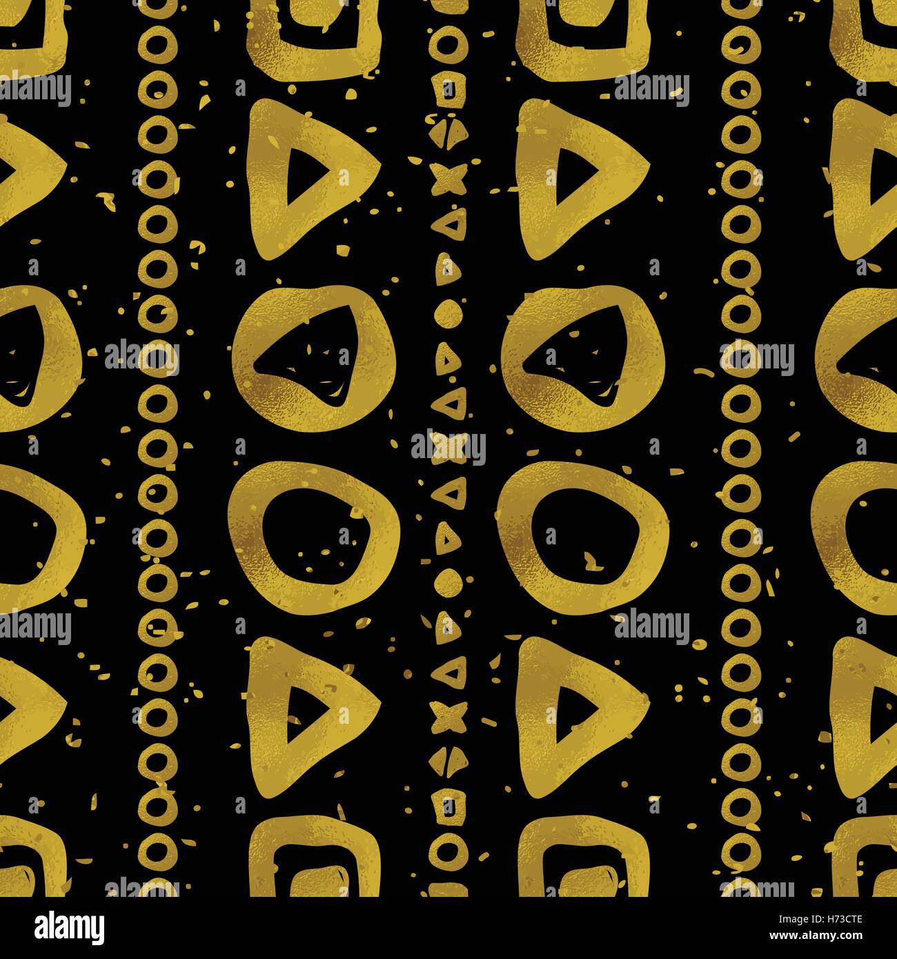 Geometric black and gold seamless pattern Stock Vector Image & Art - Alamy