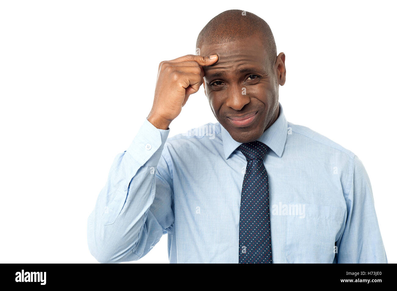 guy secretary job health medicinally medical american modern modernity male masculine sad person frustrated African health care Stock Photo