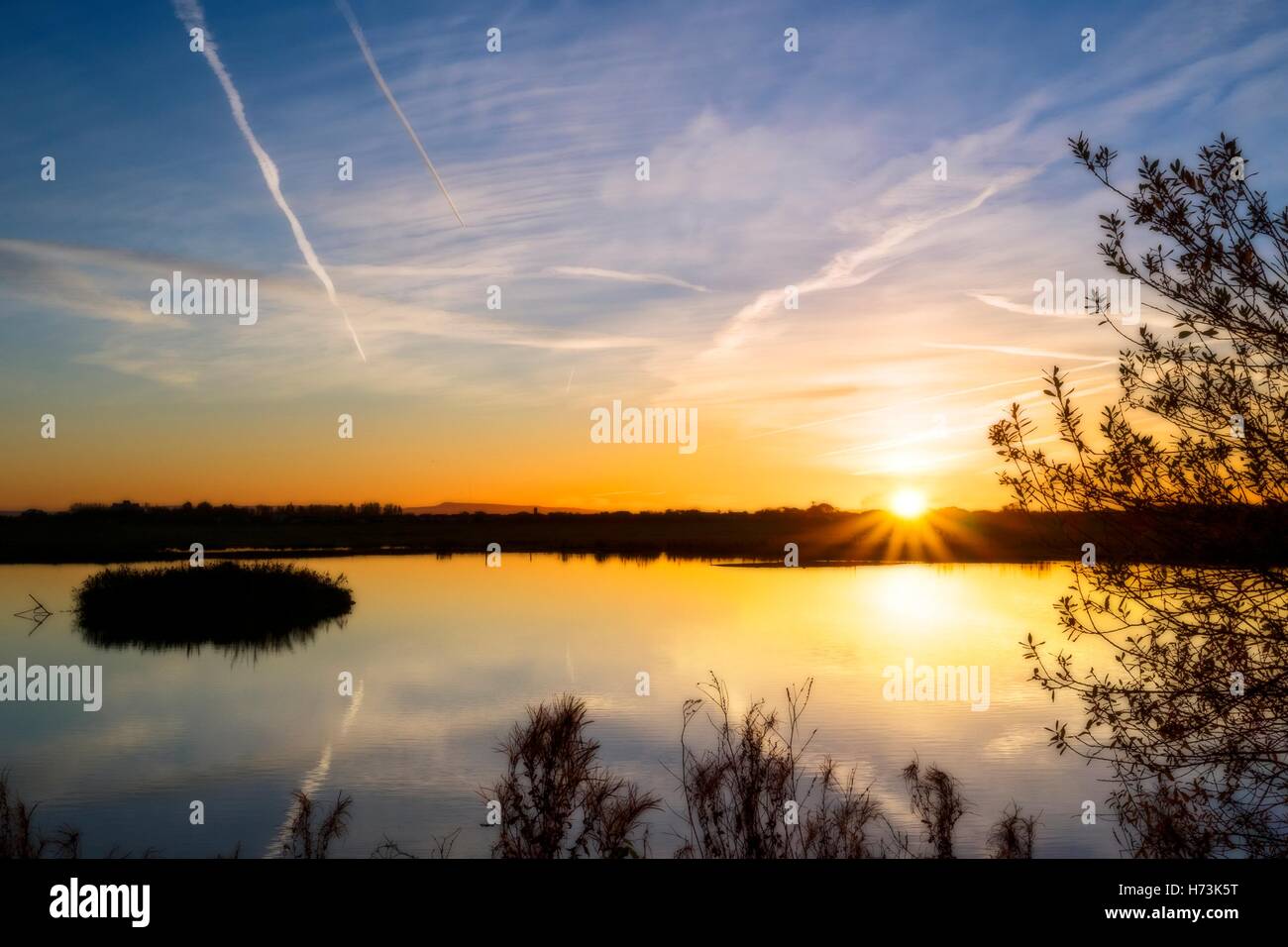 Sunrise over Croston, Lancashire UK Weather. 01/11/2016. After a