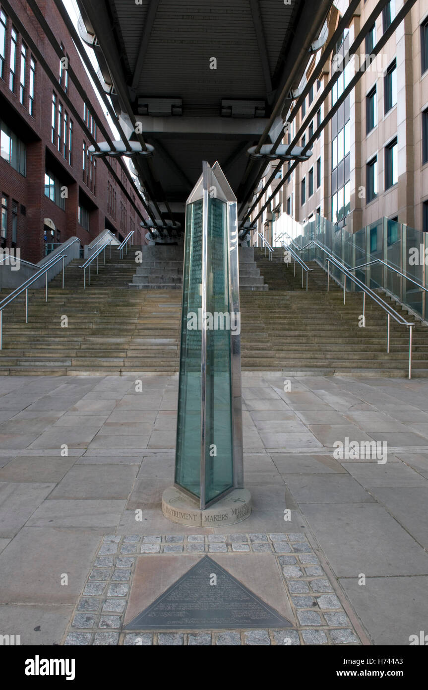 Millennium Measure Peters Hill, Millennium Bridge, London, England, United Kingdom, Europe Stock Photo