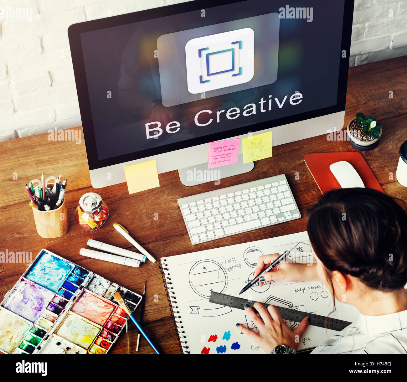 Application Design Ideas Innovation Graphic Concept Stock Photo