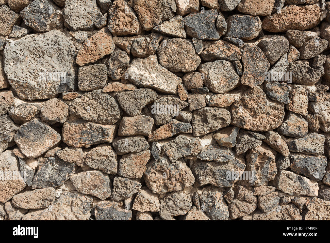 lava stone wall texture Stock Photo