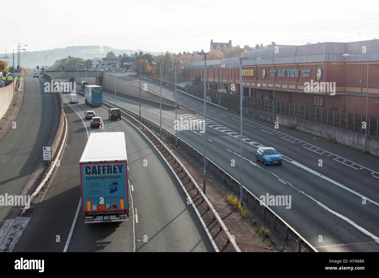 A55 at Colwyn Bay North Wales Stock Photo