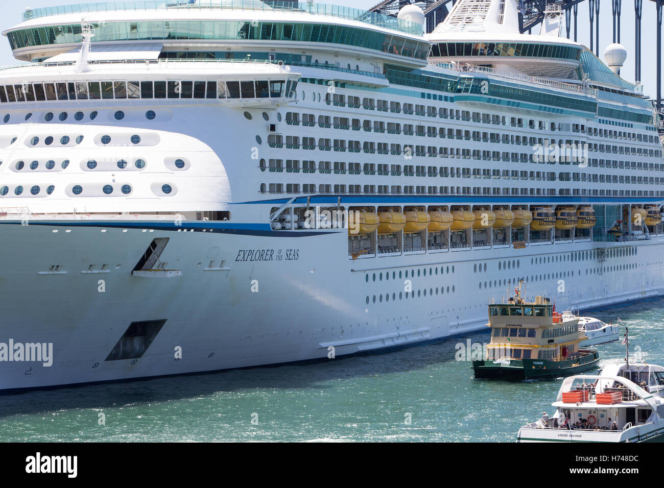 Royal Caribbean cruise ship liner vessel Explorer of the Seas berthed