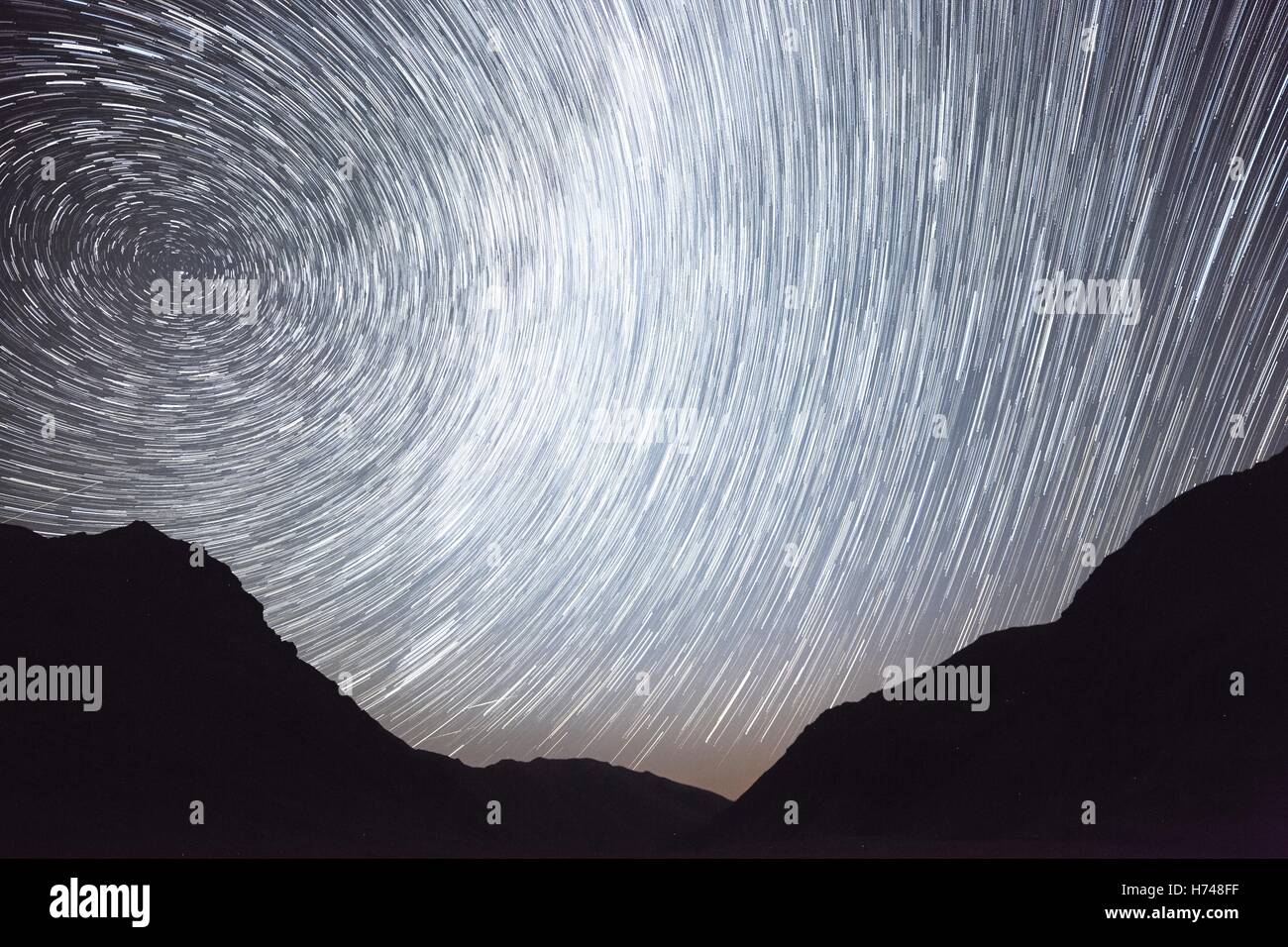 Star Trails Night Sky Cosmos Galaxy over plateau on Kackar Mountains ...