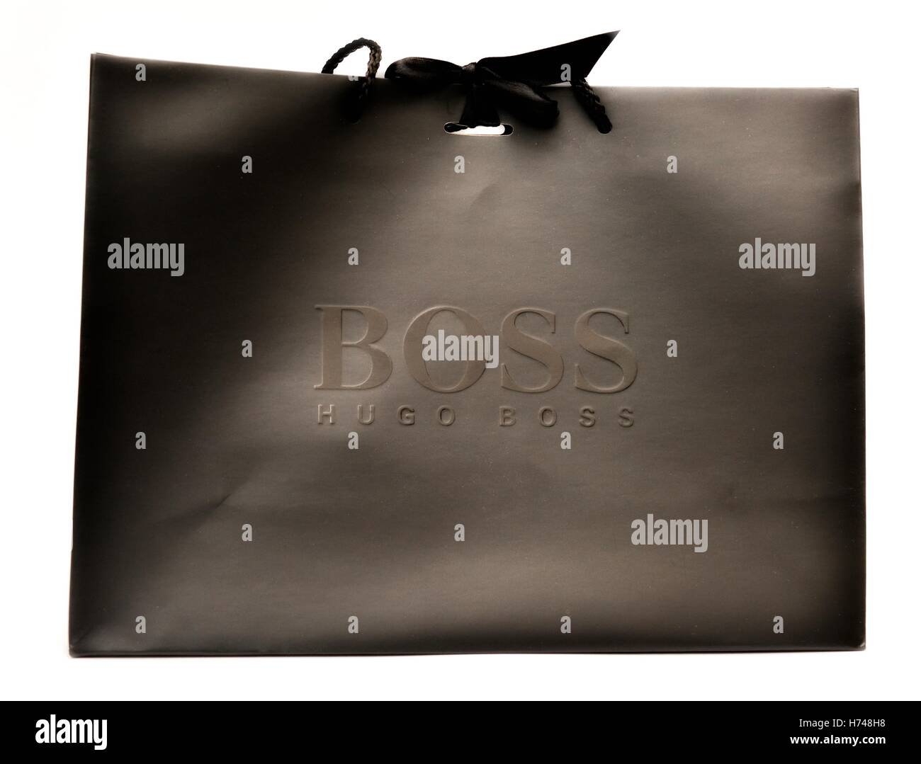 Hugo Boss gift carrier bag Stock Photo 