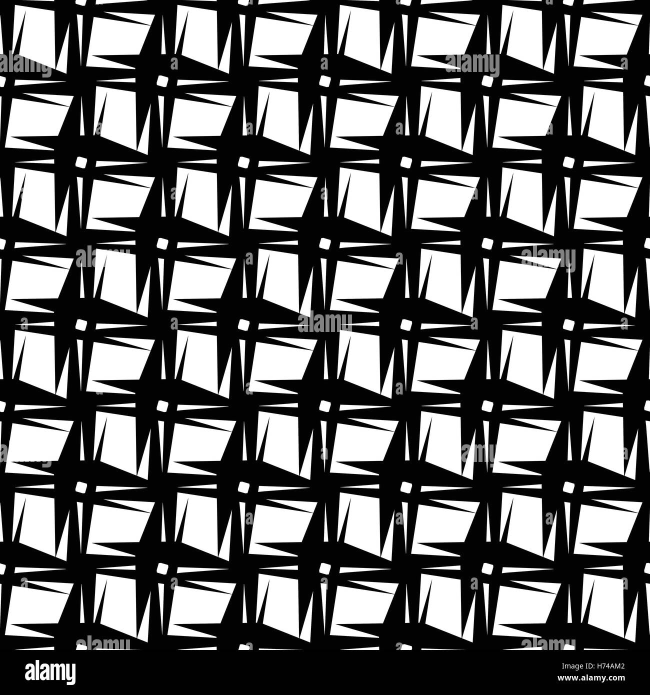 Abstract black and white geometric pattern. Seamlessly repeatable Stock ...