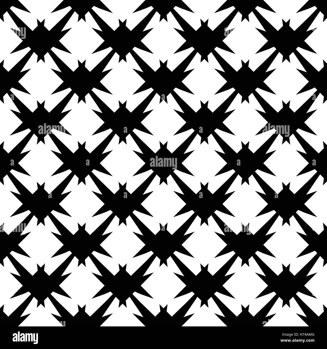Abstract black and white geometric pattern. Seamlessly repeatable Stock ...