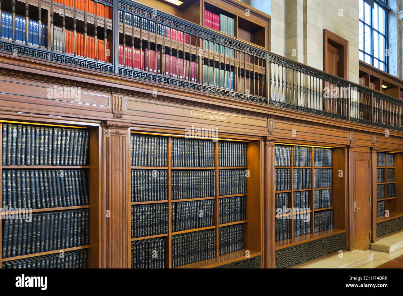 Bill Blass Public Catalog Room, New York Public Library, NYC Stock