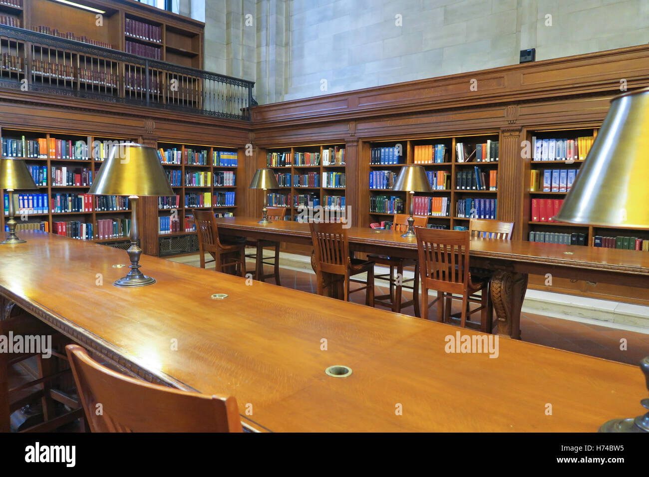 Bill Blass Public Catalog Room, New York Public Library, NYC Stock Photo
