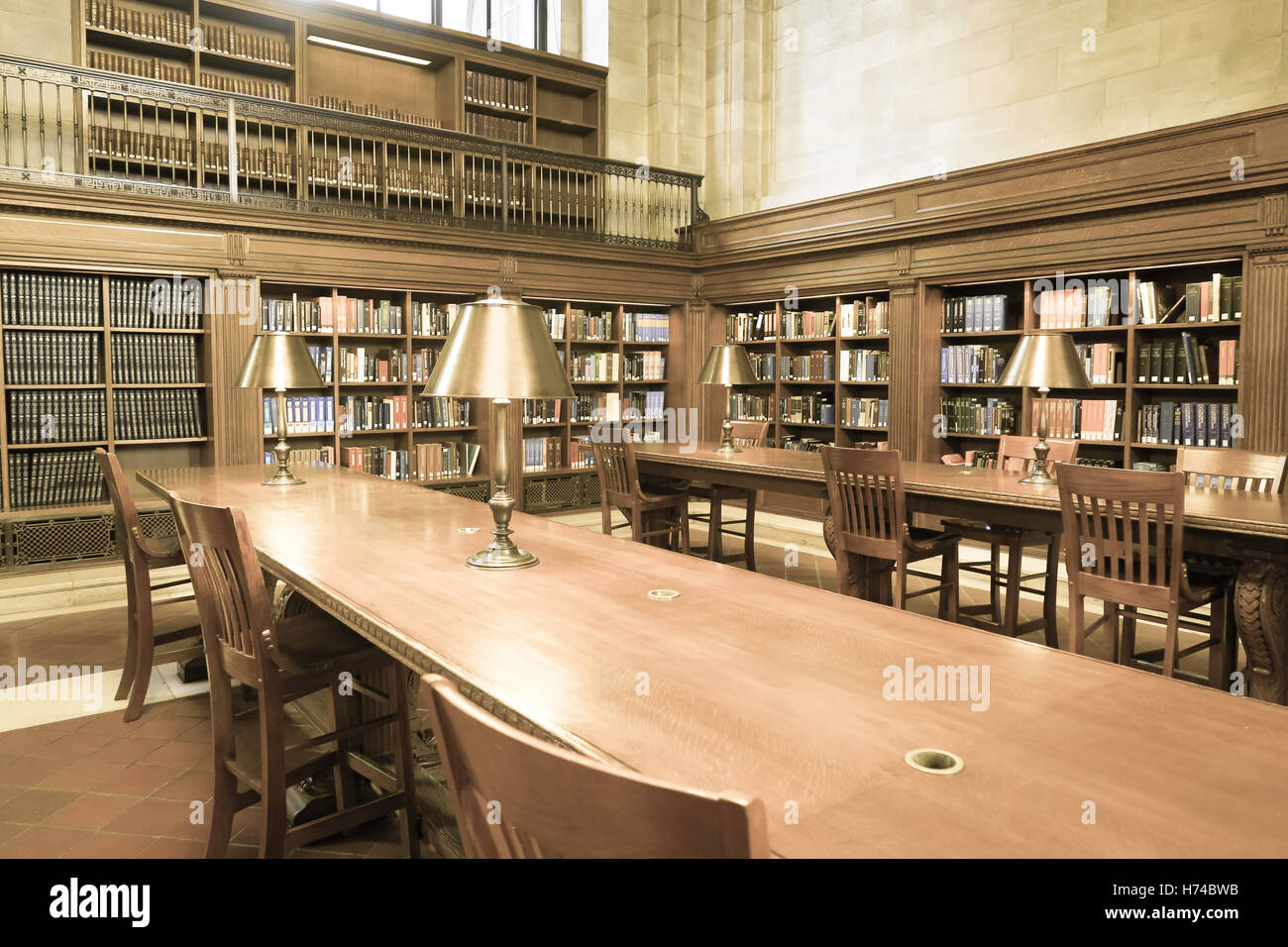 Bill Blass Public Catalog Room, New York Public Library, NYC Stock