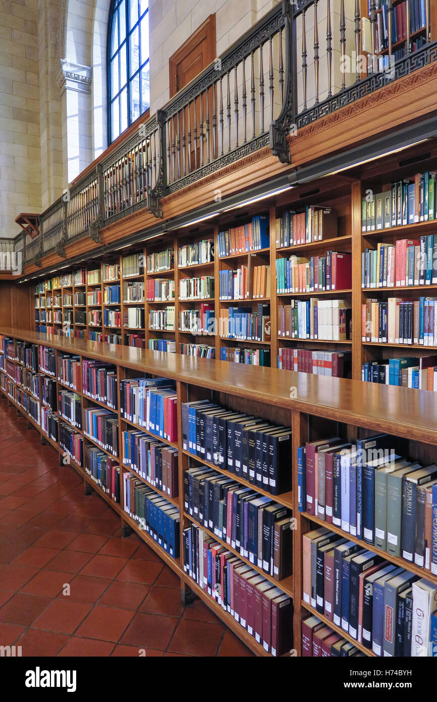 Rose Main Reading Room, New York Public Library, NYC Stock Photo