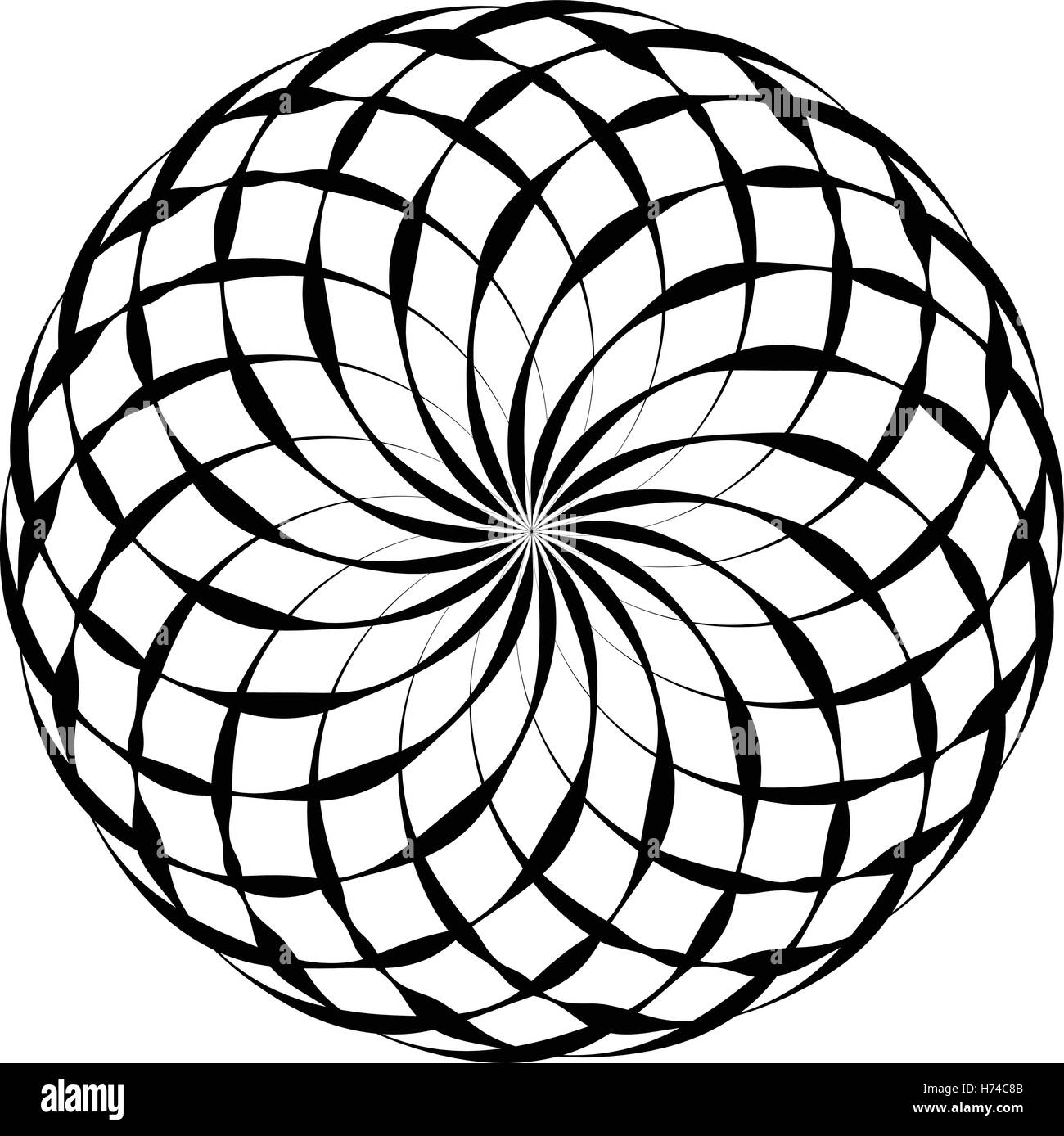 Hypnotise spiral Black and White Stock Photos & Images - Alamy