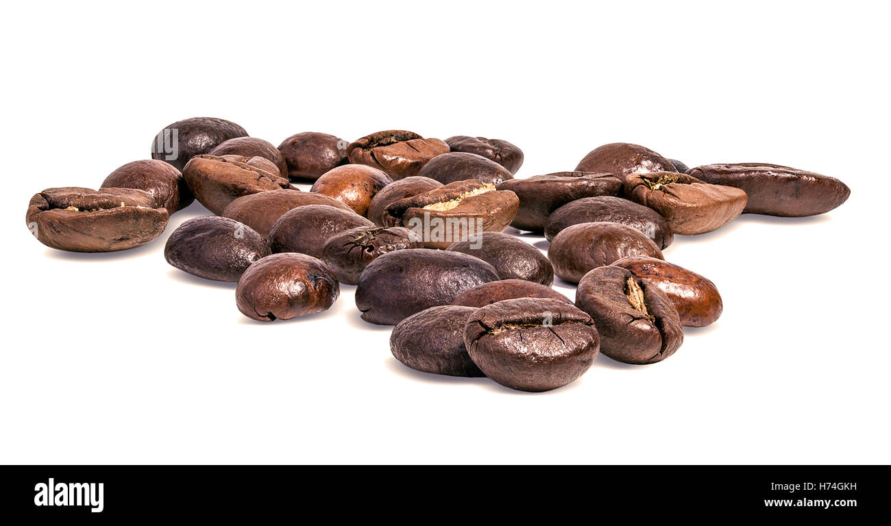 Coffee Bean with white background Stock Photo