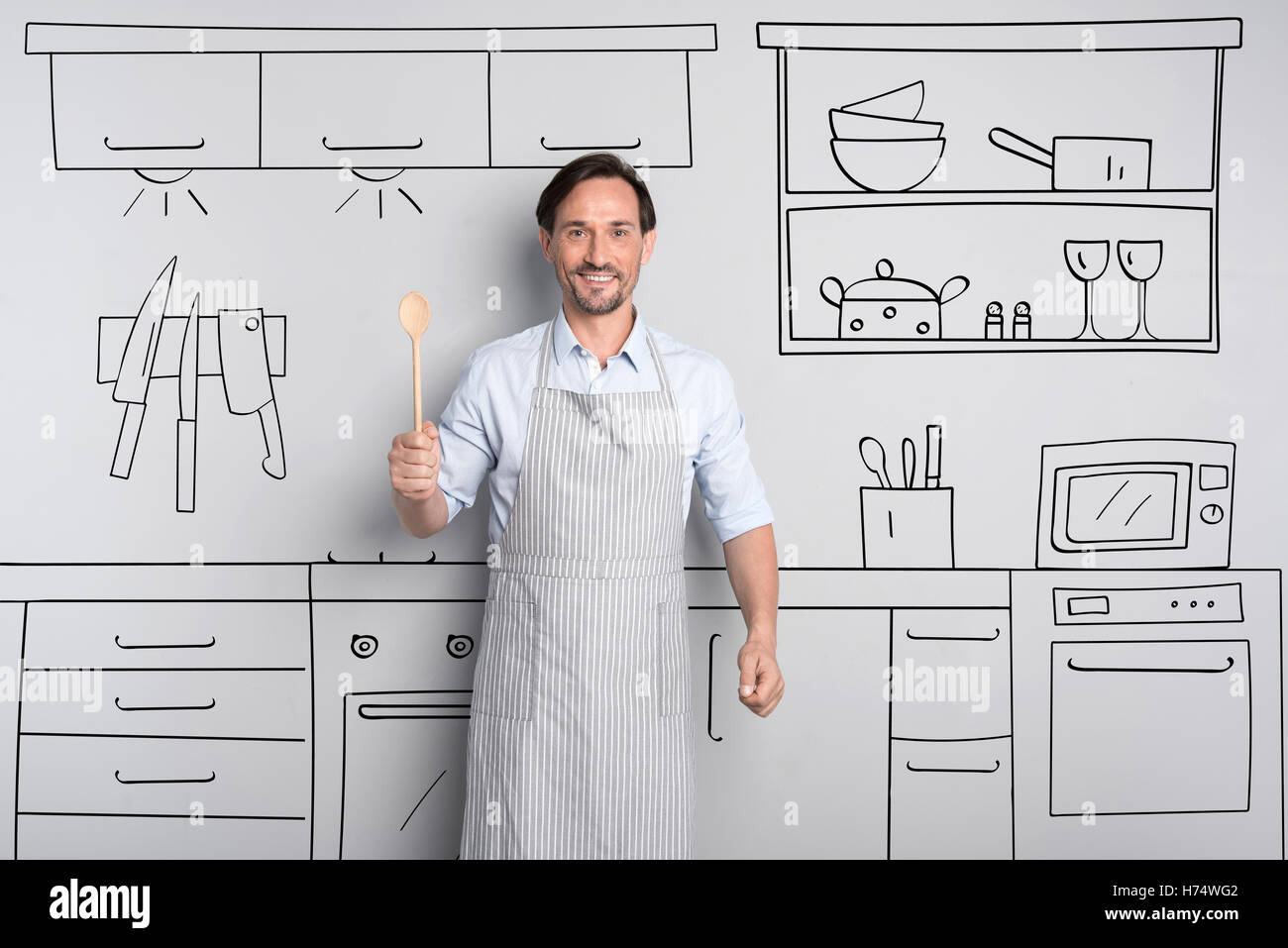Cheerful bearded hi-res stock photography and images - Alamy