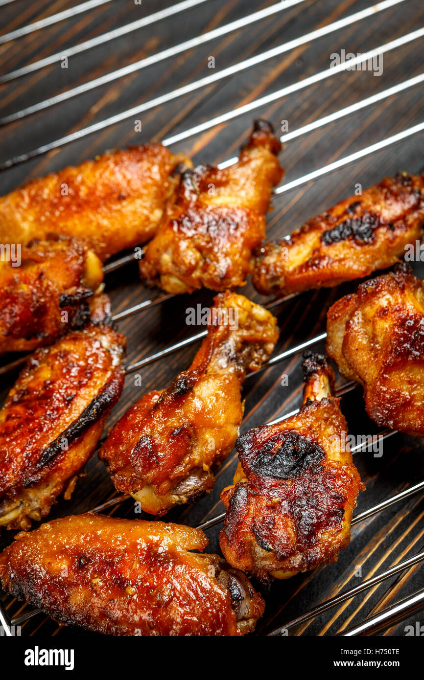 Meat wing roasted roast chicken hires stock photography and images Alamy