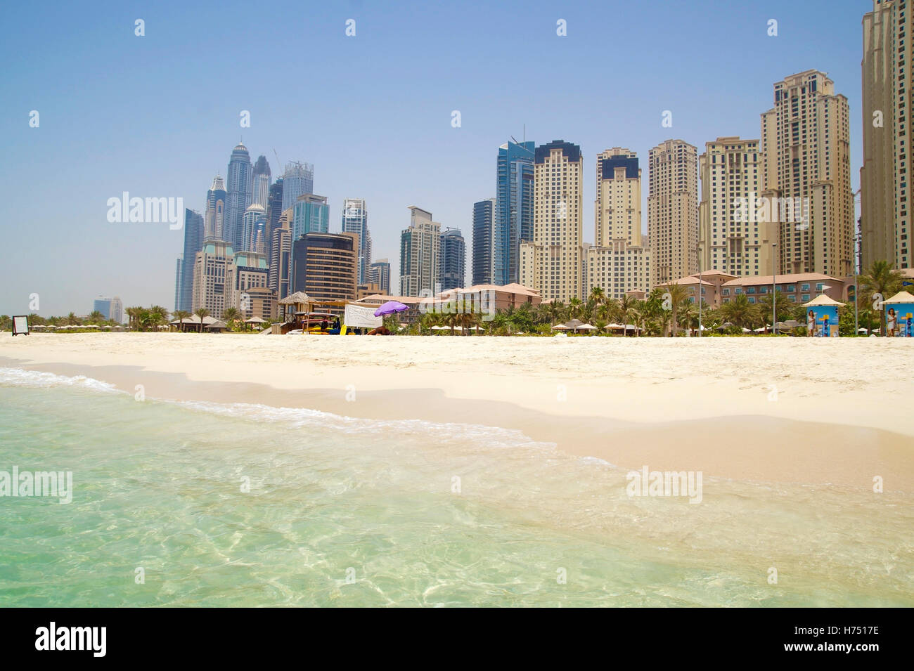 Dubai beach Stock Photo
