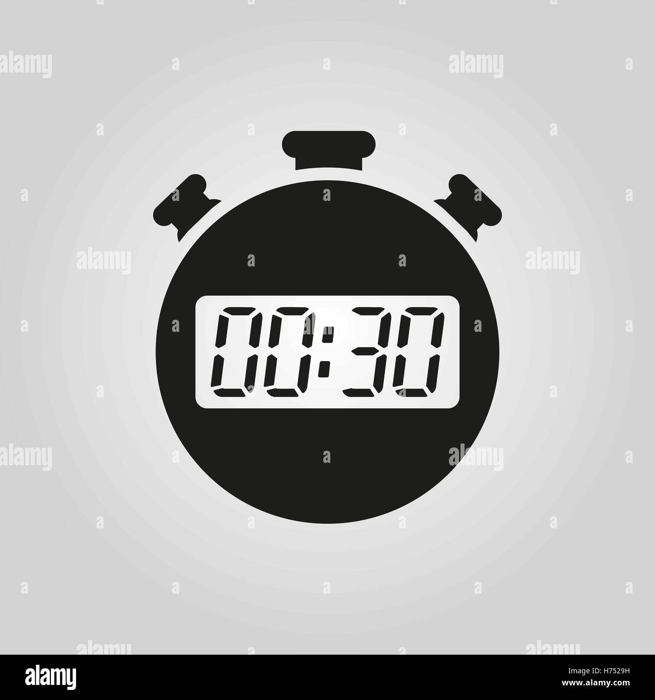The 30 seconds, minutes stopwatch icon. Clock and watch, timer, countdown  symbol. UI. Web. Logo. Sign. Flat design. App. Stock v Stock Vector Image &  Art - Alamy