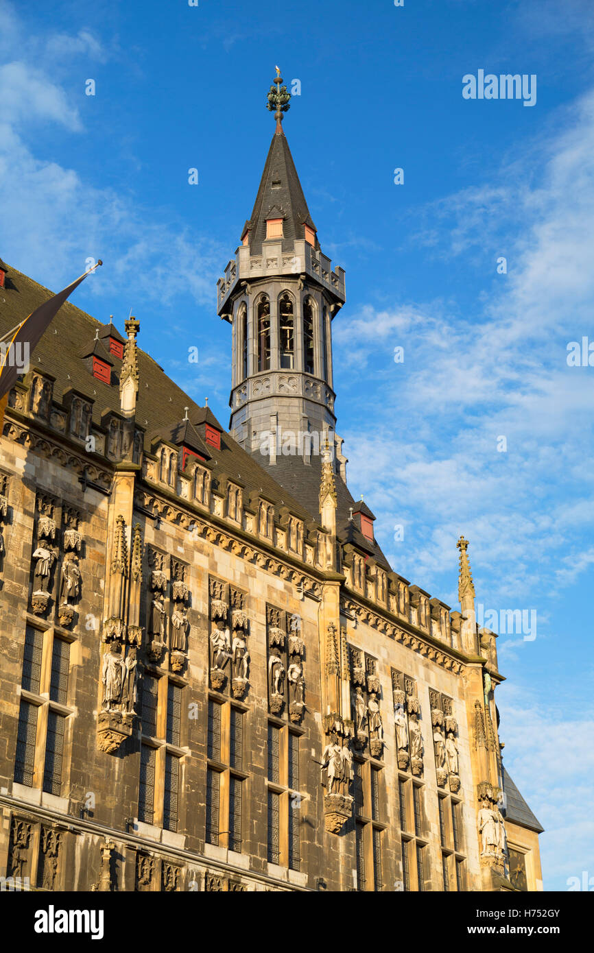 Rathaus (Town Hall), Aachen, North Rhine Westphalia, Germany Stock Photo