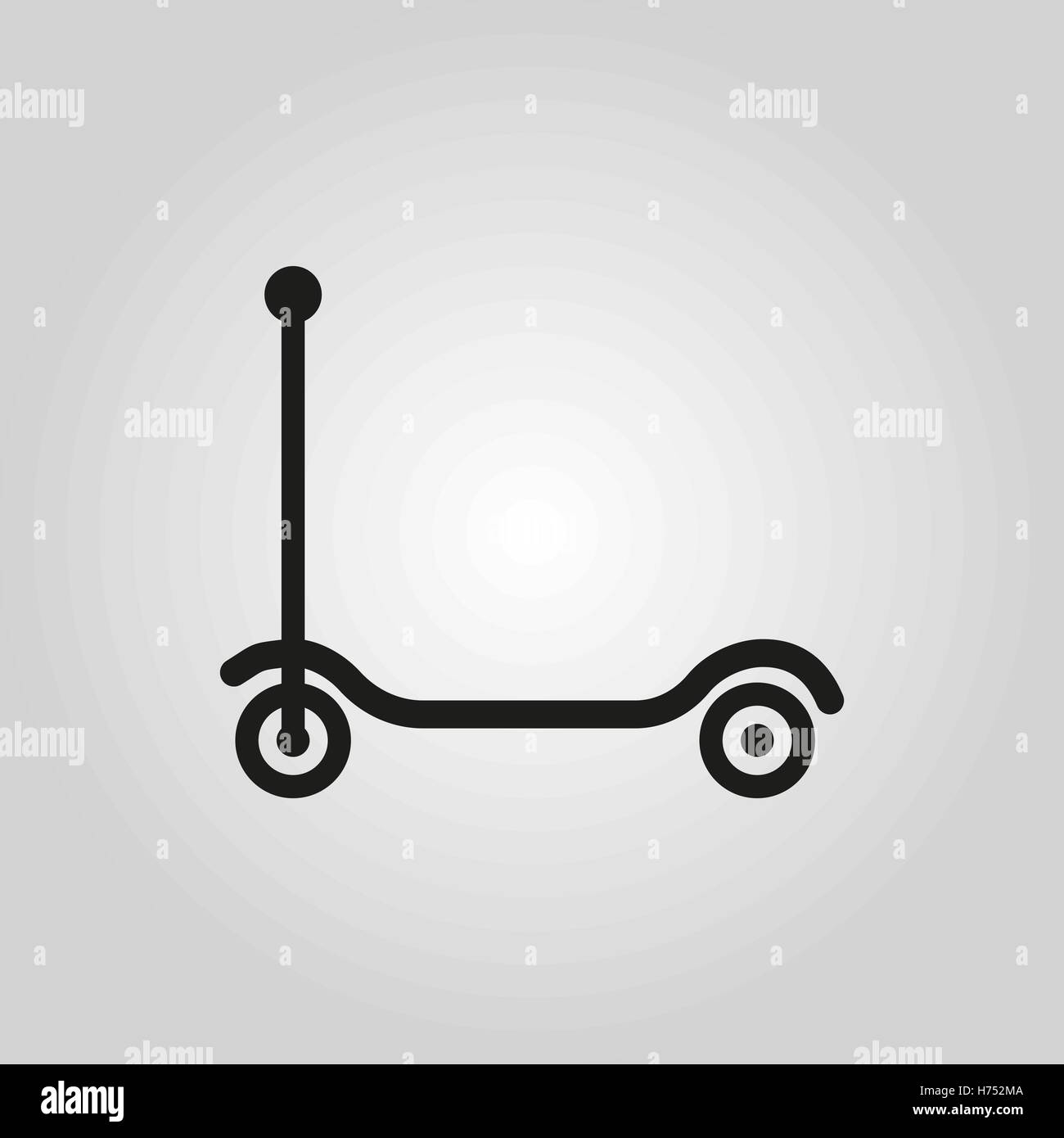 Kick scooter icon. design. Toy symbol. web. graphic. AI. app. logo. object. flat. image. sign. eps. art. picture - stock vector Stock Vector