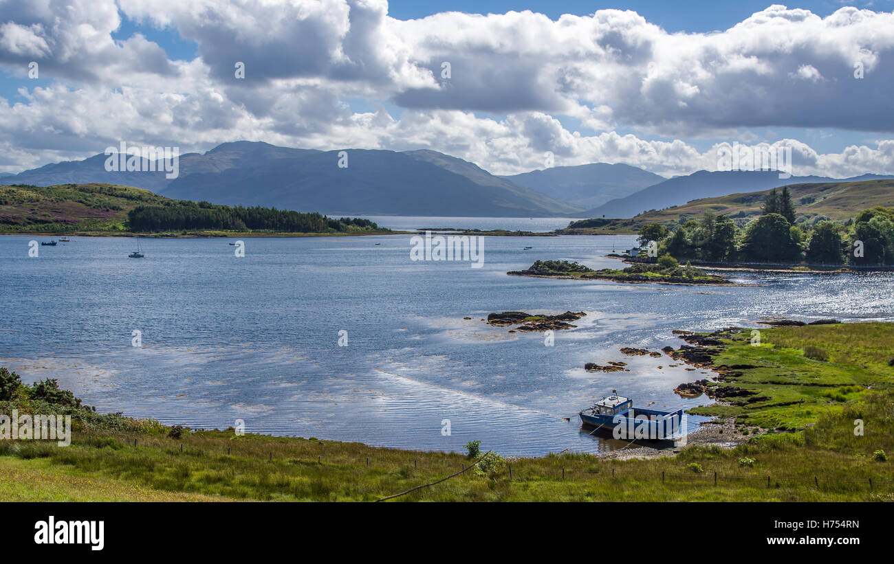 Eilean Iarmain bay, Isle of Skye Stock Photo