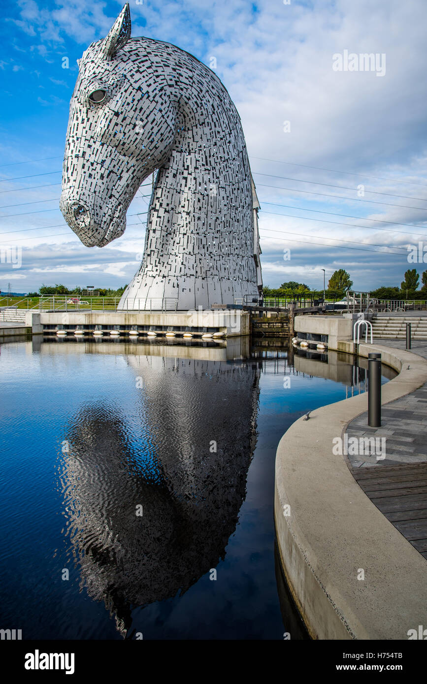 Reflections from the Kelpie Stock Photo