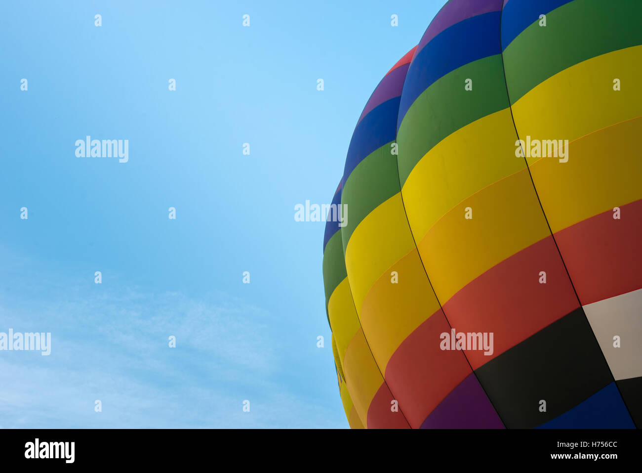 Hot air balloon in blue sky Stock Photo - Alamy