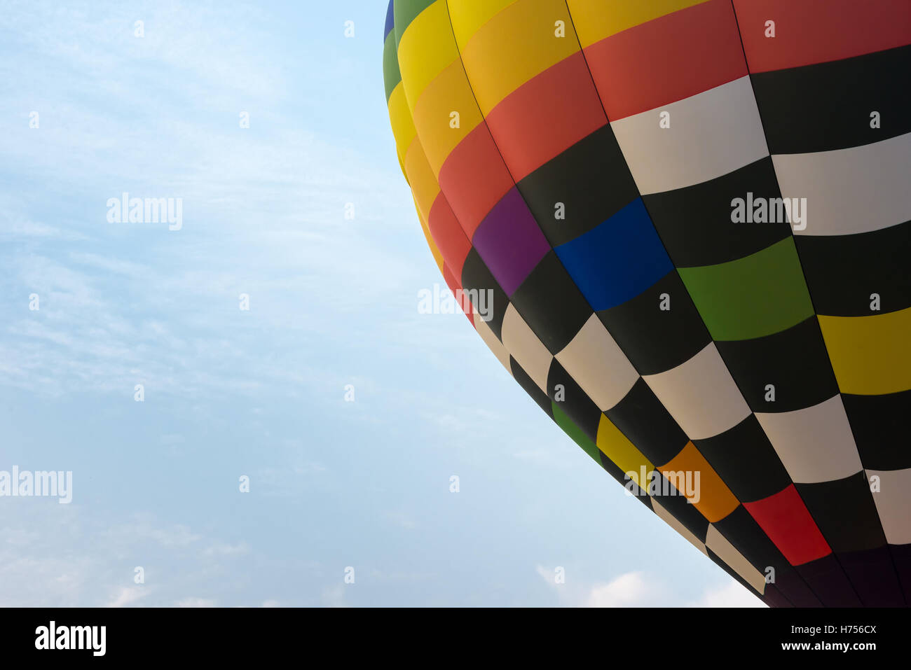 Hot air balloon in blue sky Stock Photo - Alamy