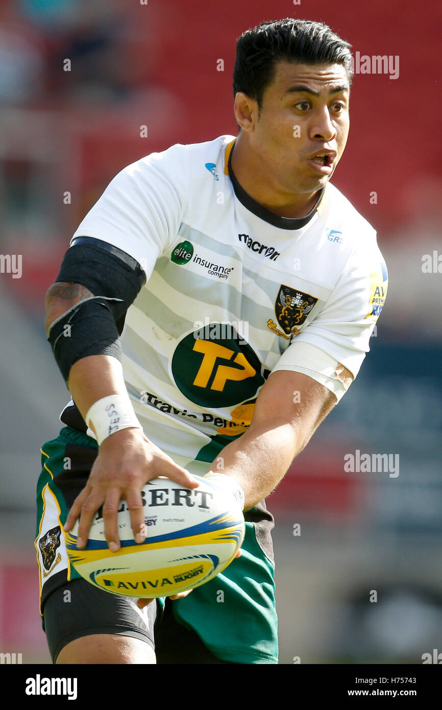 Northampton Saints' George Pisi Stock Photo - Alamy
