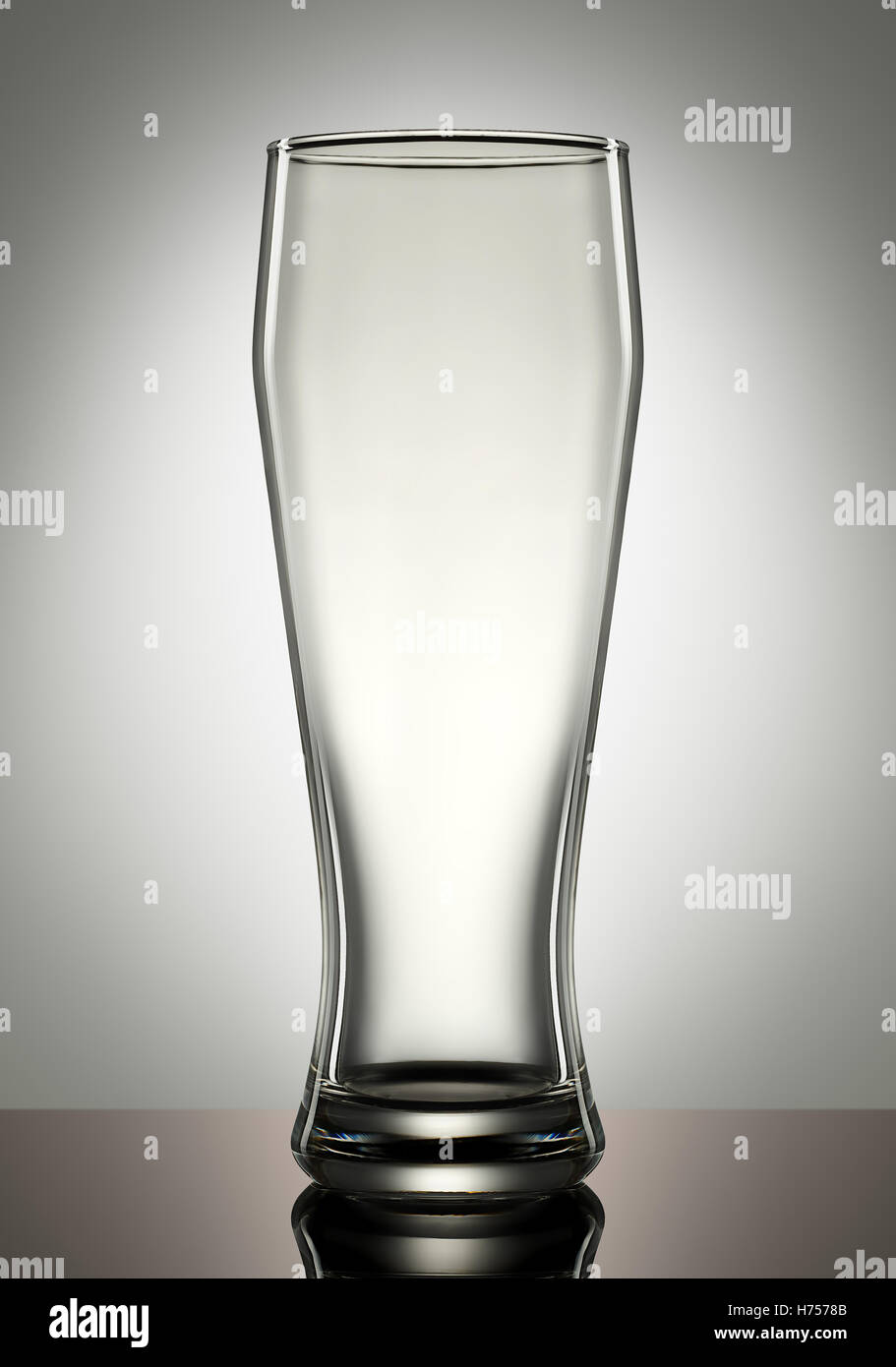 empty beer glass on white Stock Photo Alamy