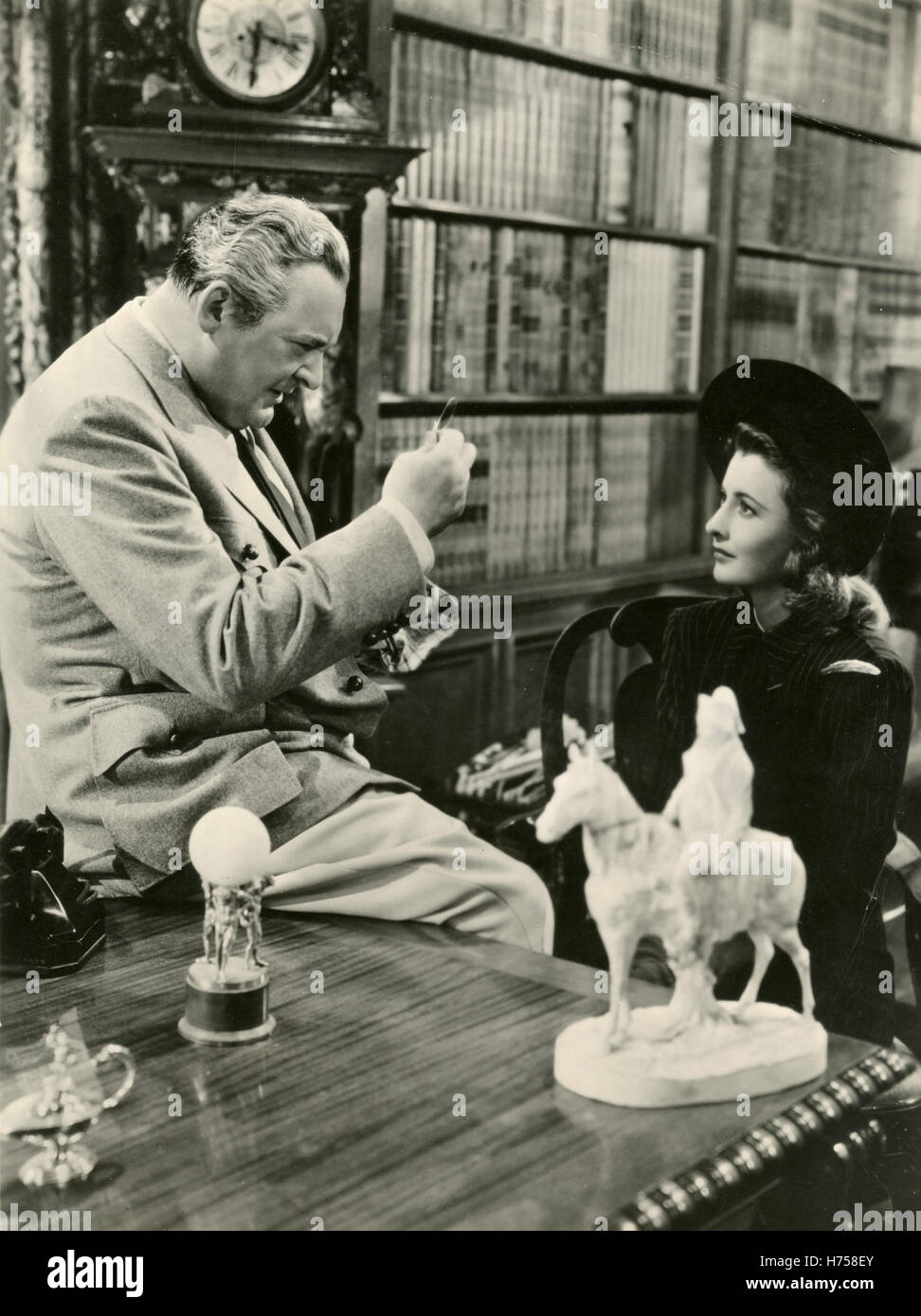 Edward arnold and barbara stanwyck in the movie meet john doe usa 1941