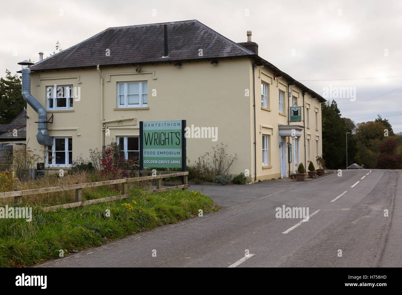 Wrights Food Emporium, Llanarthne, Carmarthenshire, Wales Stock Photo