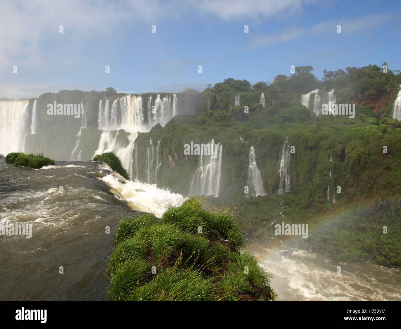 Iguassu Falls - UNESCO World Heritage Site - on the border of Brazil, Argentina and Paraguay Stock Photo