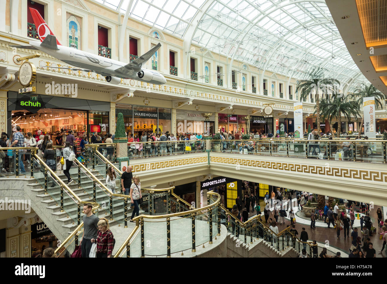 The Trafford Centre host 230 high street shops that includes Shuh